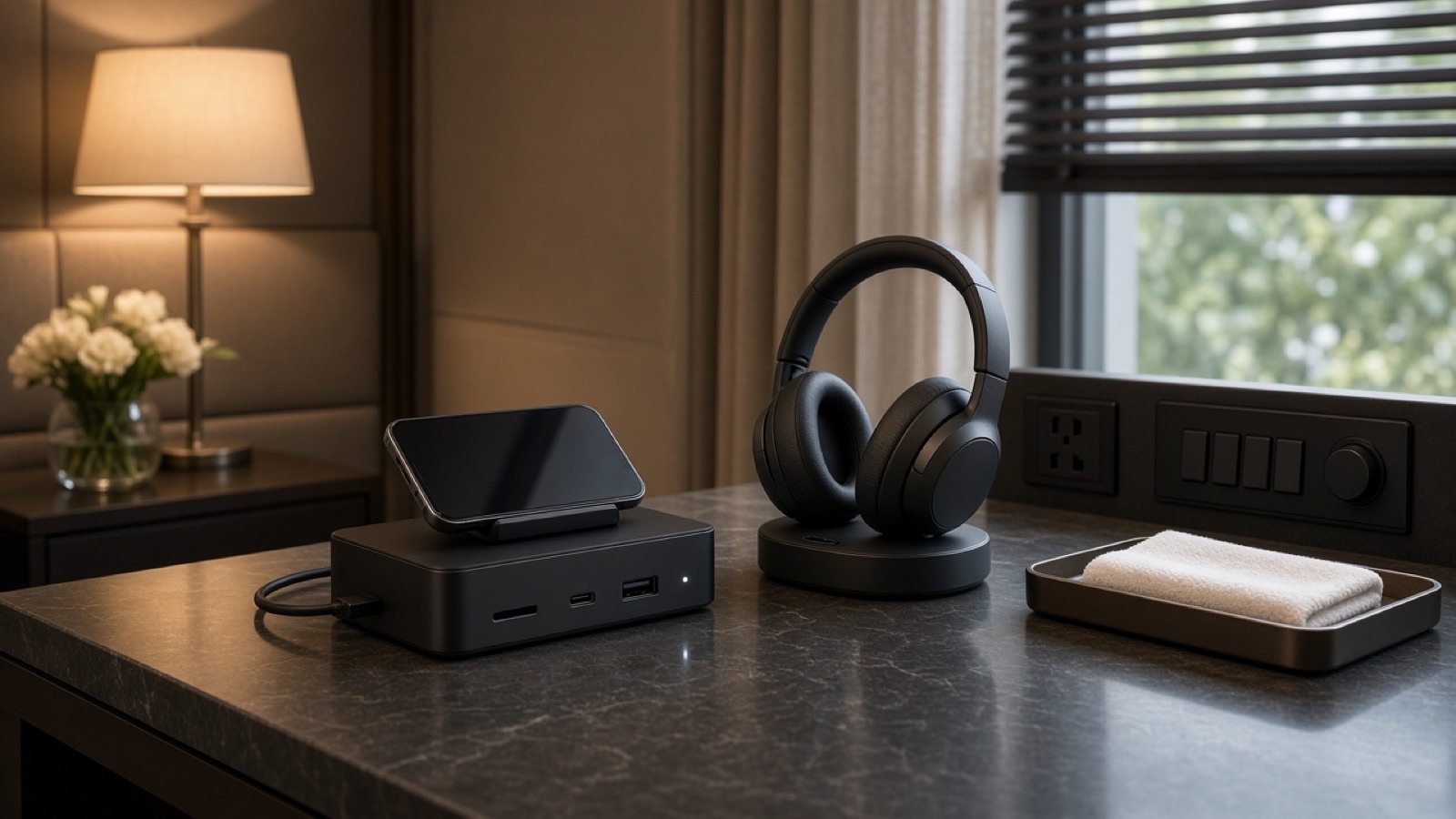 Products staged for demo video in a calm interior